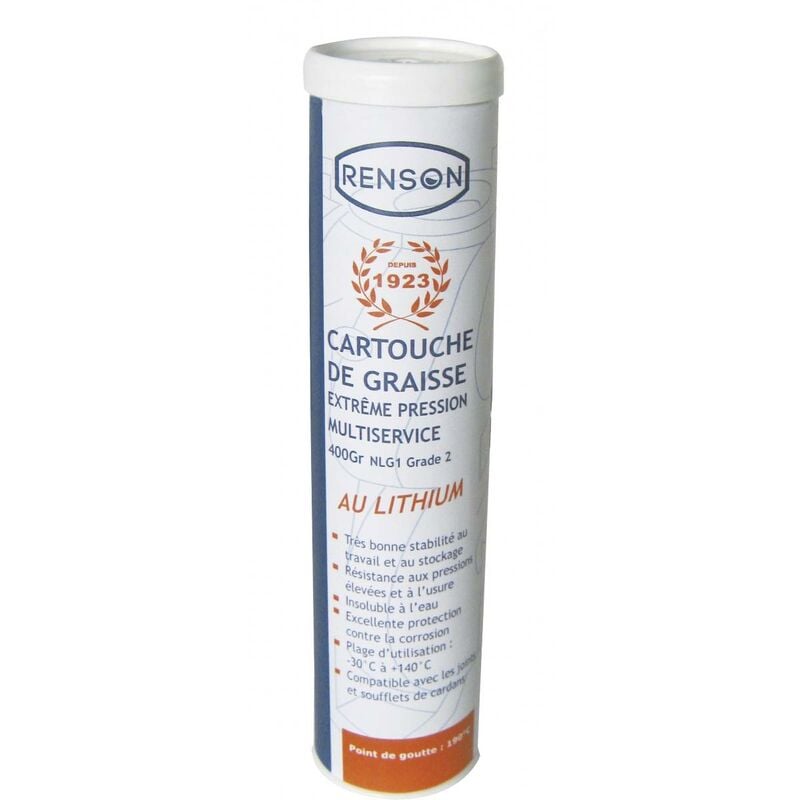 Cartouche de graisse 400G par carton de 24 Renson