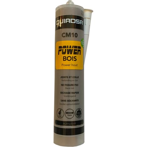 Cartouche de joint 290 ml – Spécial bois – Couleur gris foncé – Étanchéité souple et durable – Application intérieure / extérieure