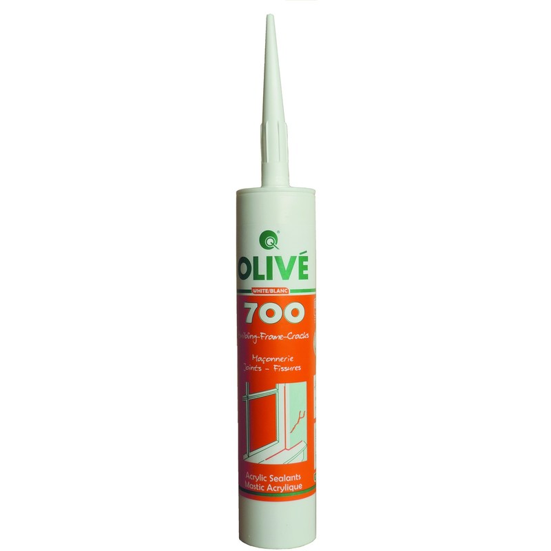 Olive - Cartouche de mastic acrylique blanc - S15842