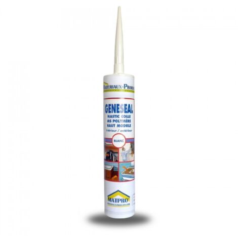 Cartouche de mastic colle multi-usages hautes performances - 290 ml Blanc - MATPRO