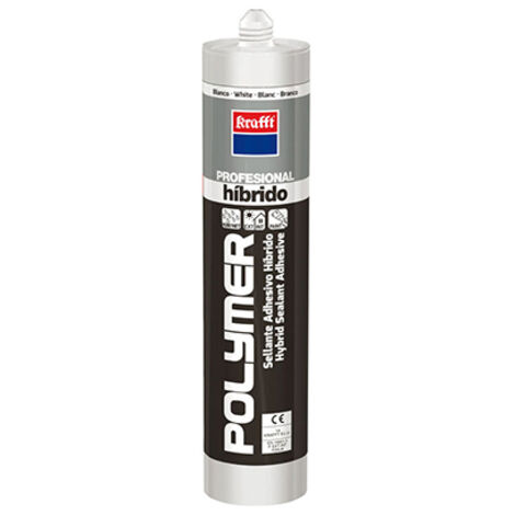 Cartouche de mastic polymère ms blanc scellant + collant 290 ml 59903 krafft