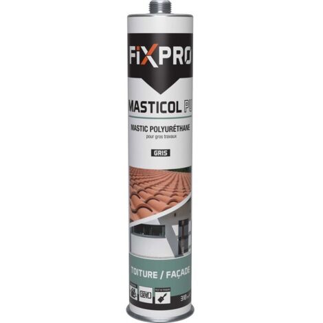 Cartouche de mastic PU gris /12