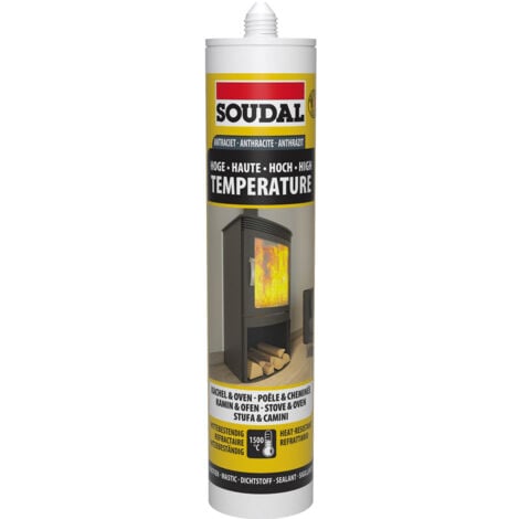 Cartouche de mastic réfractaire 290 ML noir - 102270 - Soudal