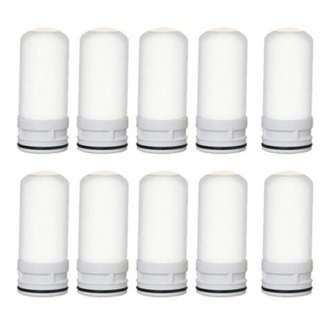 Cartouche de Rechange Céramique pour Filtre à Eau 10 Pièces Facile à Installer