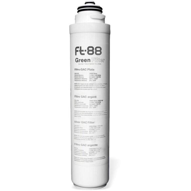 Pallas - Cartouche Filtre Charbon Actif Argent Ft88 Pour Filtre Sous évier Duo Et Trio Uf