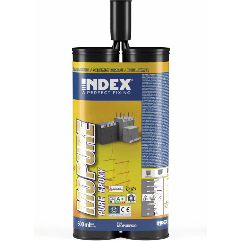 Cartouche de scellement chimique 600 ml charges lourdes Expoxy pur ate Option 1 - MOPURE600 Index