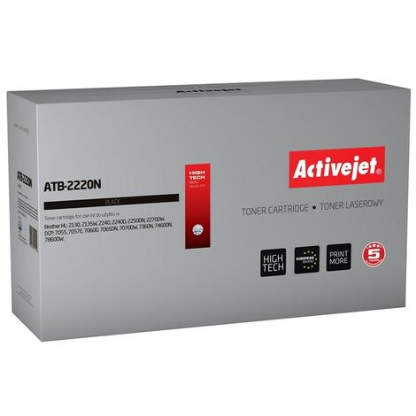 Cartouche de toner Activejet ATB-2220N (remplacement pour Brother TN-2220/TN-2010 Supreme 2600 pages