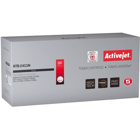 Cartouche de toner Activejet ATB-2411N pour imprimante Brother, compatible avec Brother TN-2411  Suprême