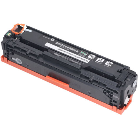 Cartouche de toner noir 125A CB540A compatible pour imprimantes HP LaserJet CP1215, CP1518ni, CM1312nfi, CP1515n - Recharge haute capacité