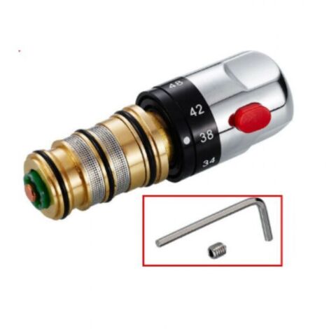 Cartouche de vanne thermostatique pour barre de douche, remplacement de la cartouche thermostatique pour barre de douche, kit de réparation, poignée de contrôle de la température de rechange