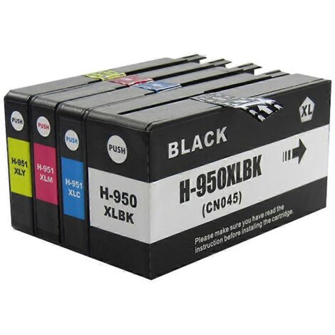 Cartouche d'encre 932XL 933XL pour imprimante HP OfficeJet 6100, 6600, 6700, 7110 et 7610
