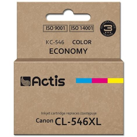 Cartouche d'encre Actis KC-546 (remplacement Canon CL-546XL  Supreme  15 ml  180 pages  magenta, bleu, y