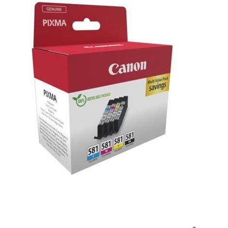 Cartouche d'encre - CANON - CLI-581 - Multi-couleurs - Jet d'encre - Compatible