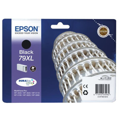 Cartouche d'encre EPSON 79 XL Noir - Tour de Pise - Jet d'encre - Jusqu'a 2600 pages