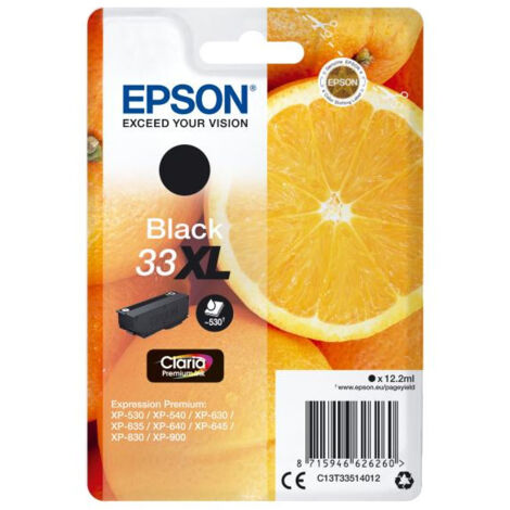 Cartouche d'encre EPSON T3351 XL Noir - Oranges (C13T33514012)