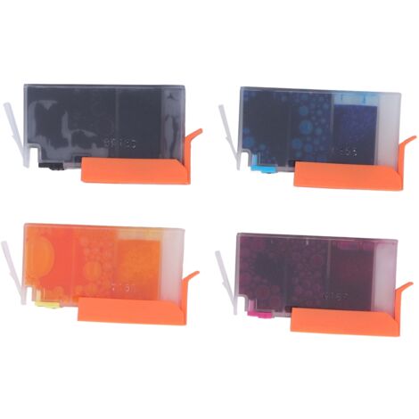Cartouche d'encre haute capacité pour imprimante HP Photosmart - Noir, Cyan, Magenta, Jaune - Recharge d'encre durable et qualité d'impression nette