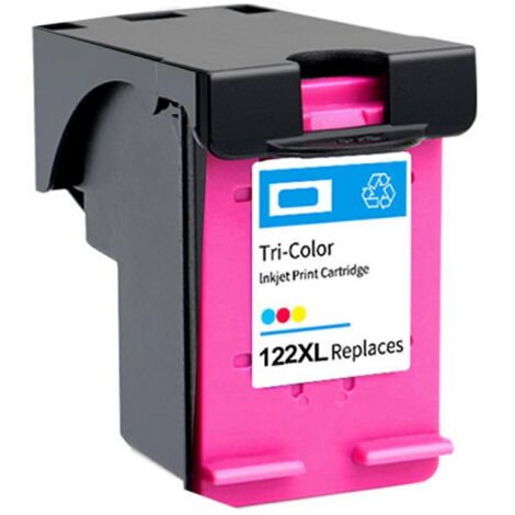 Cartouche d'encre HP122XL compatible pour imprimantes Deskjet 1010, 1050, 2050, 2050S - Haute capacité, noir, rechargé, qualité garantie.