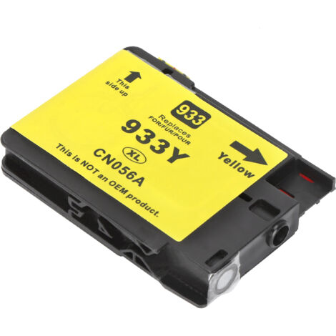 Cartouche d'encre jaune HP 933/6600/6700/7110/7510/7512/7612 pour bureau et école