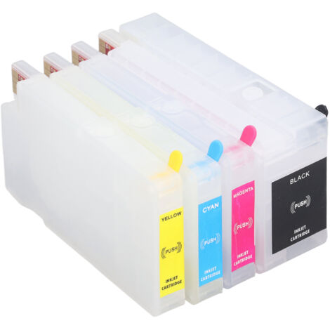Cartouche d'encre rechargeable à puce permanente 4 couleurs pour HP 950BK 951, accessoire imprimante
