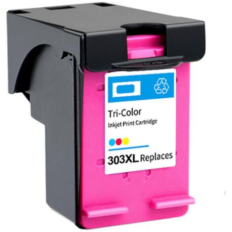 Cartouche d'encre reconditionnée compatible HP 303 303XL (Noir & Tricolore) - Haute qualité, remplacement économique pour imprimante HP.