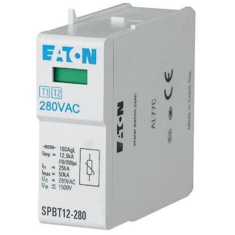 Cartouche dérivateur de courant de foudre / parafoudre 12,5kA 000167341 EATON SPBT12-280