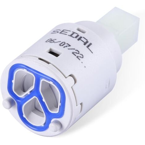 SJQKA en Céramique, 25MM Cartouche Robinet, Cartouche de Rechange, adapté au robinet de cuisine et au robinet de lavabo