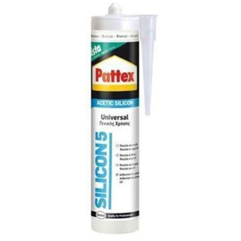 Cartouche En Silicone Acétique Polyvalente De 280 Ml De Couleurs Blanches