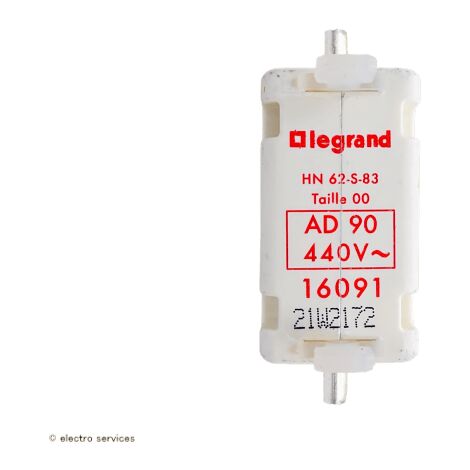 Legrand – Cartouche à couteau NH0 90A 440V – Pouvoir de coupure 32000A – Protection efficace pour installations électriques