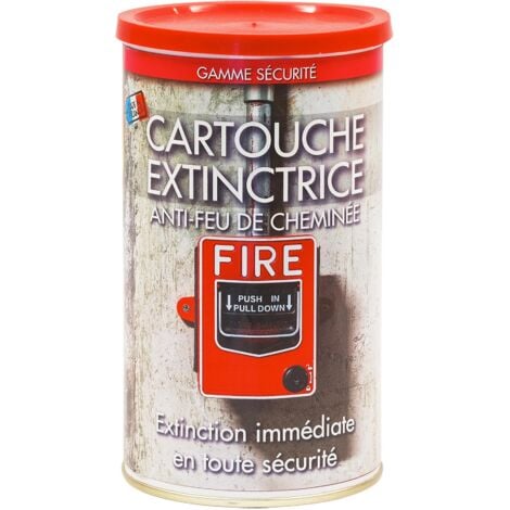 Cartouche extinctrice pour insert-poêle