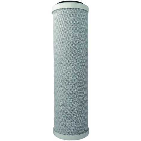 Cartouche filtrante 2 en 1 charbon actif – Filtration 10 microns – Élimine goûts et odeurs – Durée de vie 12 mois – Aquawater