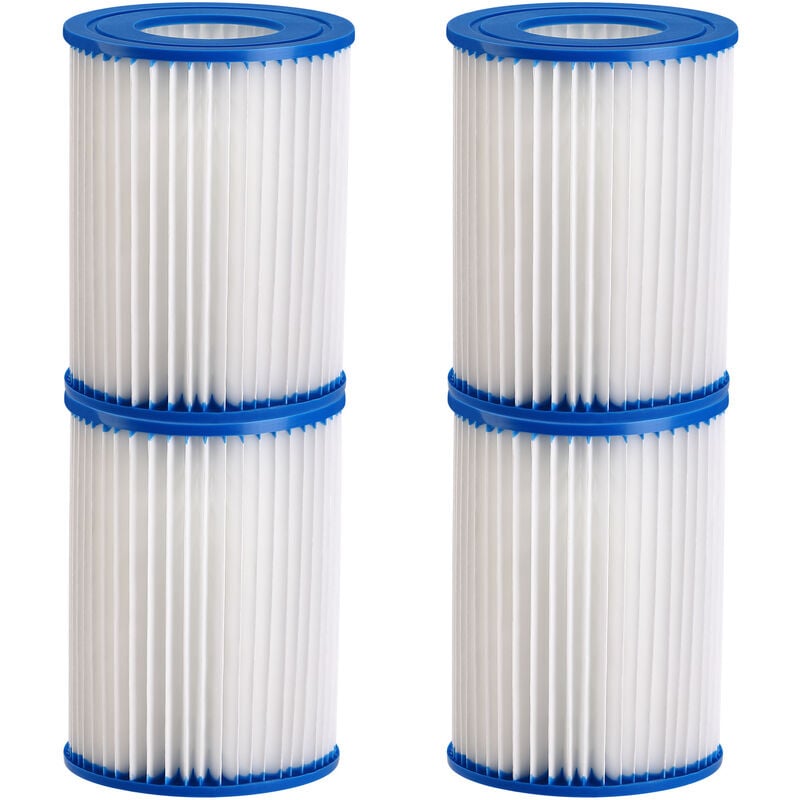 Cartouche filtrante 89x79mm bleu Set 1, 2, 3, 4 cartouche filtrante piscine eau 4x 89x79mm bleu