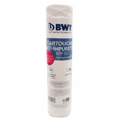 Cartouche filtrante BWT PPB25 - bobinée 25µm - Capacité de traitement 6 mois