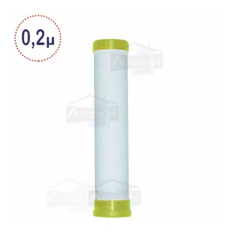 Cartouche filtrante céramique 0,2 micron 10 pouces – Filtration bactérienne – Élimine impuretés et chlore – Compatible porte filtre standard