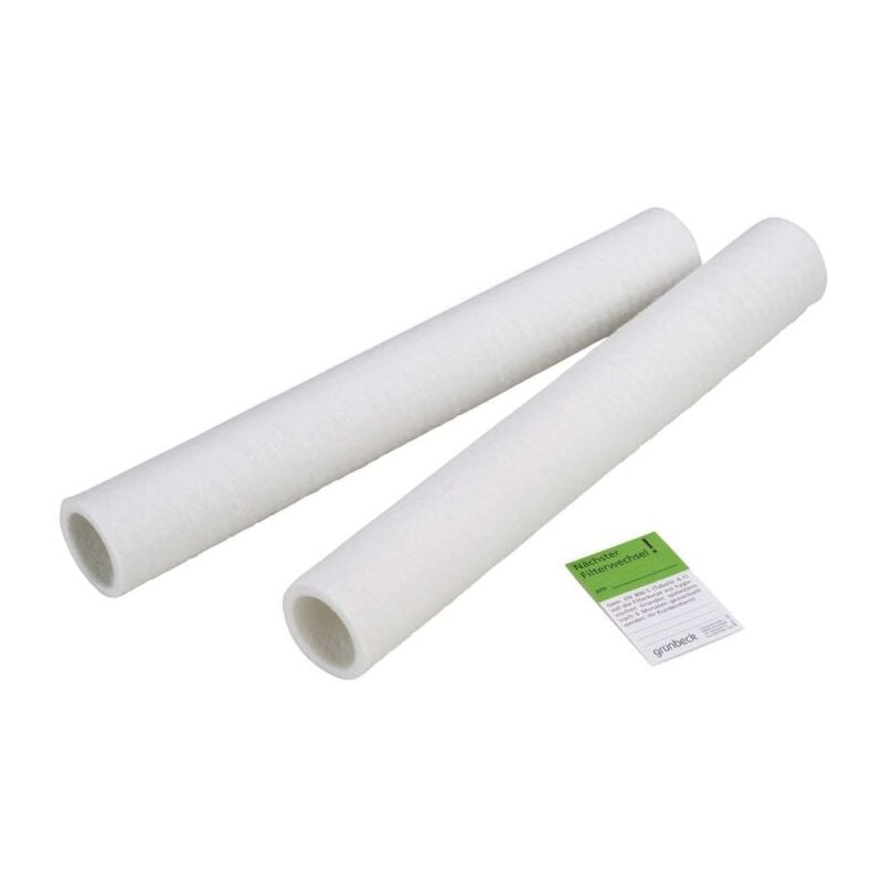 Cartouche filtrante de rechange Grünbeck 103070 taille 50 µm. 3 sans cloche de protection, pack de 2