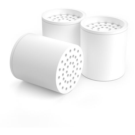 Cartouche filtrante en 3 Pièces avec Pales de Ventilateur, Filtre pour Éliminer le Chlore et le Fluorure, Rainsworth