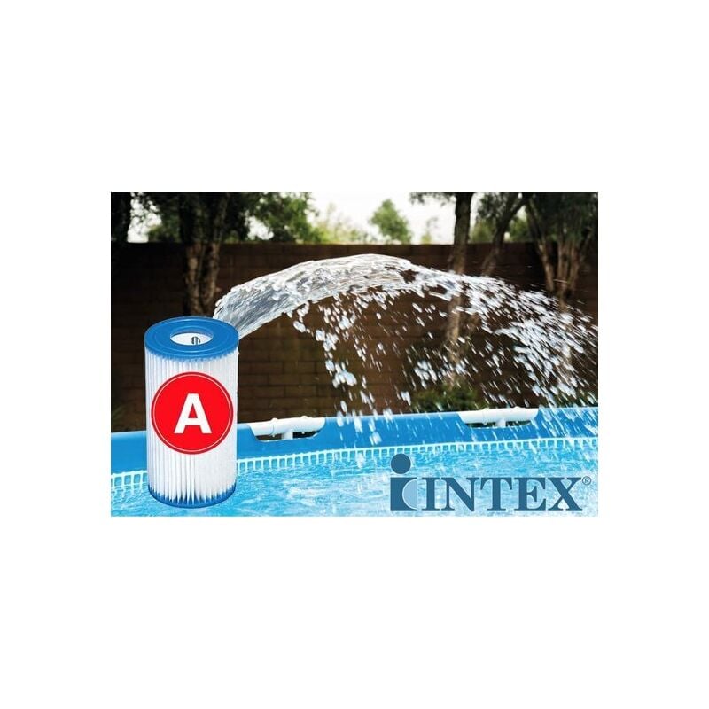 Intex - 6 x Filtre a pour cartouche d'entretien de piscine Type a