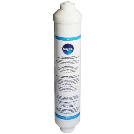 Cartouche filtre à eau d'origine WPRO USC100 (481281718629, 484000008553) Réfrigérateur, congélateur DE DIETRICH, HAIER, ARISTON HOTPOINT, DAEWOO, SAMSUNG, LG, ARTHUR MARTIN ELECTROLUX, SIEMENS, AEG