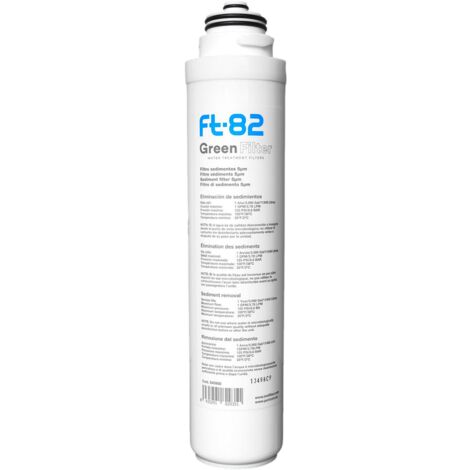 Cartouche Filtre à Sédiment Ft82 - 5µm Pour Filtre Sous évier Duo Ou Trio Uf