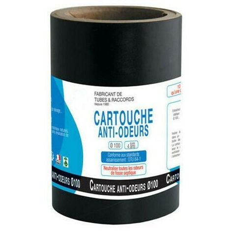 Cartouche / Filtre anti-odeurs diamètre 100 fosses septique