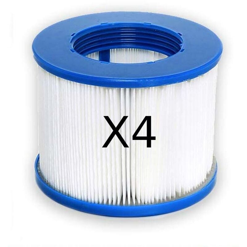 Cartouche filtre spa à vis Lot de 4