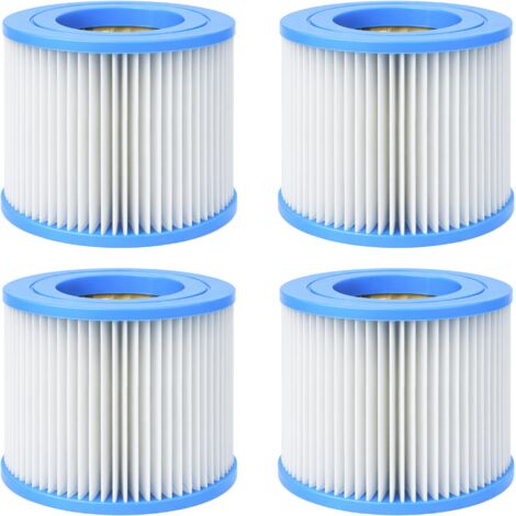 Cartouche Filtre Spa Type S1 [Lot 4] Compatible Intex 29001E / 29011E PureSpa - 7,3 x 10,4 cm Phonillico®