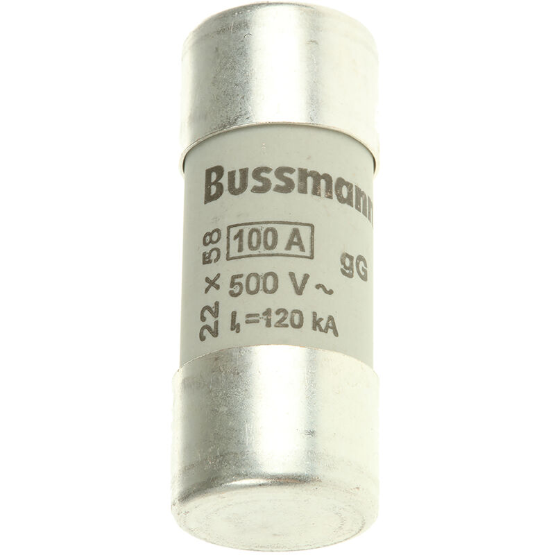 Eaton - Cartouche fusible Bussman, 100A 22 x 58mm 500V c.a.