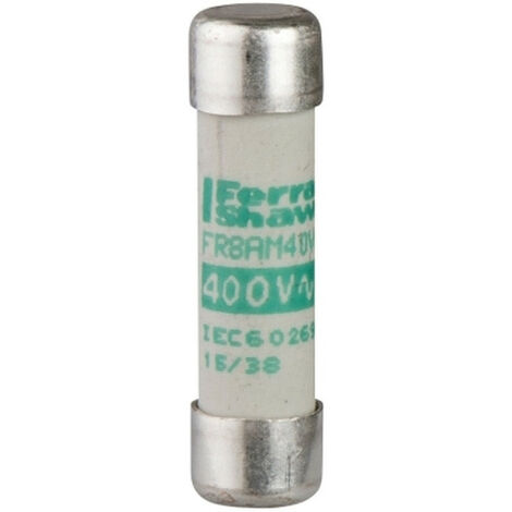 Cartouche fusible NFC 10x38mm cylindrique - aM 32A - sans voyant - Lot de 10 x DF2CA32