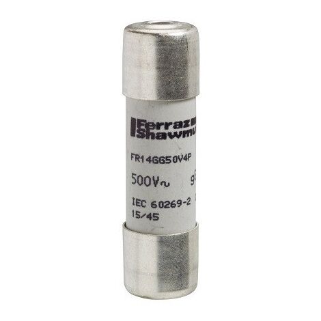 Cartouche fusible nfc cylindrique 14 x 51 mm gg 4 a ss voyan SCHNEIDER ELECTRIC DF3EN04