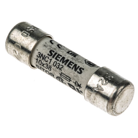 Cartouche fusible Siemens, 32A 10 x 38mm 600V c.a. ( Prix pour Paquet de 10 )