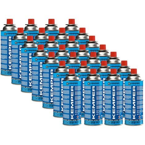 Cartouche gaz KEMPER 227g butane Pack de 28 Bouteilles de gaz UN2037 Bonbonne pour appareils à gaz
