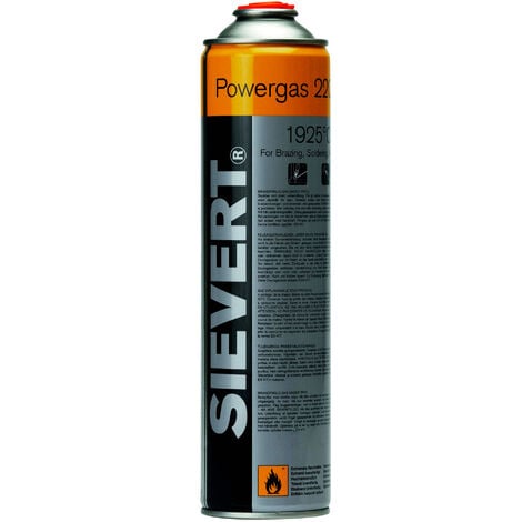 Cartouche gaz vissable Powergas 1925° 600ml SIEVERT SI220483