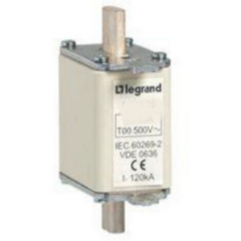 Cartouche industrielle à couteau type gG taille 00 avec voyant 32A LEGRAND 016320