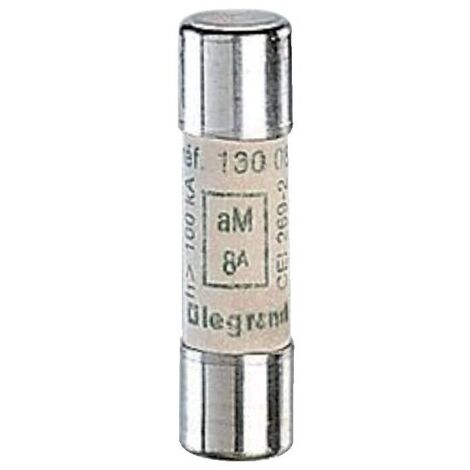 Cartouche industrielle cylindrique aM 10x38 mm sans voyant 20A - LEGRAND