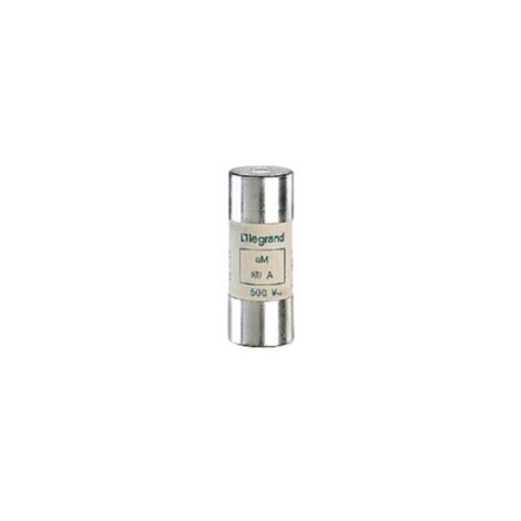 Cartouche industrielle cylindrique type aM 22x58mm sans percuteur 125A LEGRAND 015097